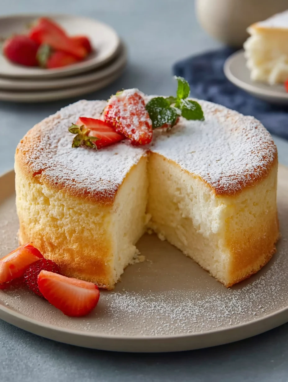 Yogurt Cloud Cake for a Light Dessert