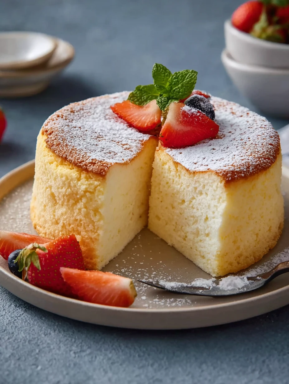 Yogurt Cloud Cake Light Dessert