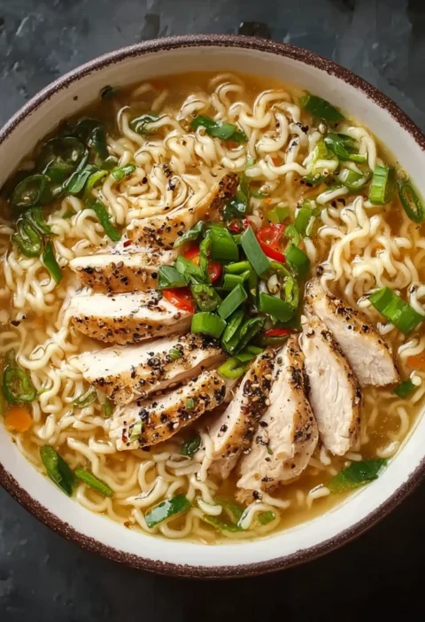 Aromatic Ginger Garlic Chicken Noodle Soup Comforting Bowl