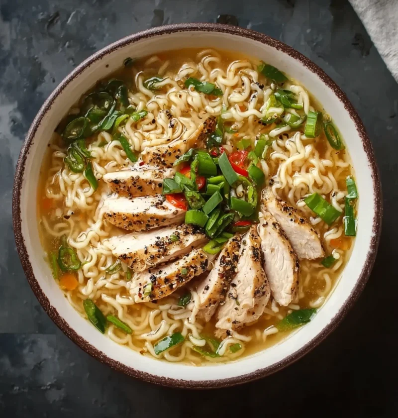 Aromatic Ginger Garlic Chicken Noodle Soup Comforting Bowl