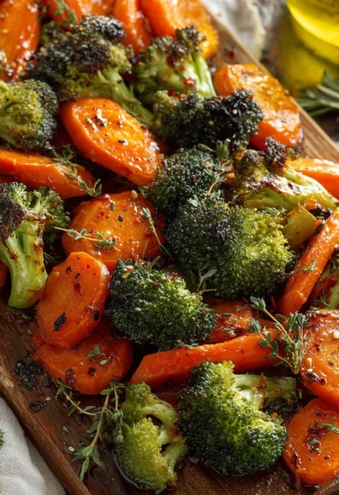Roasted Broccoli Carrots Secret Perfect Flavor