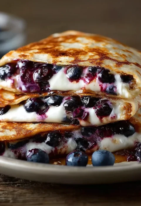 Blueberry Breakfast Quesadilla