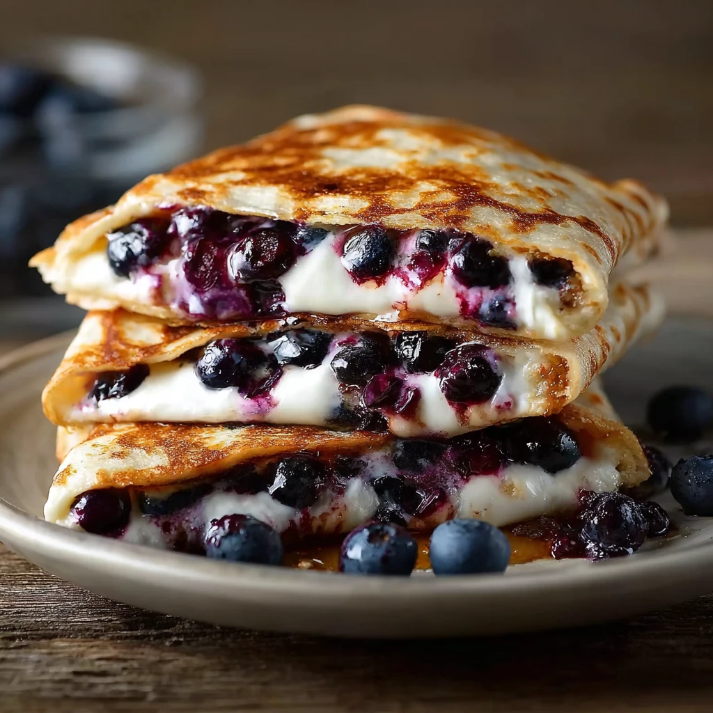 Blueberry Breakfast Quesadilla