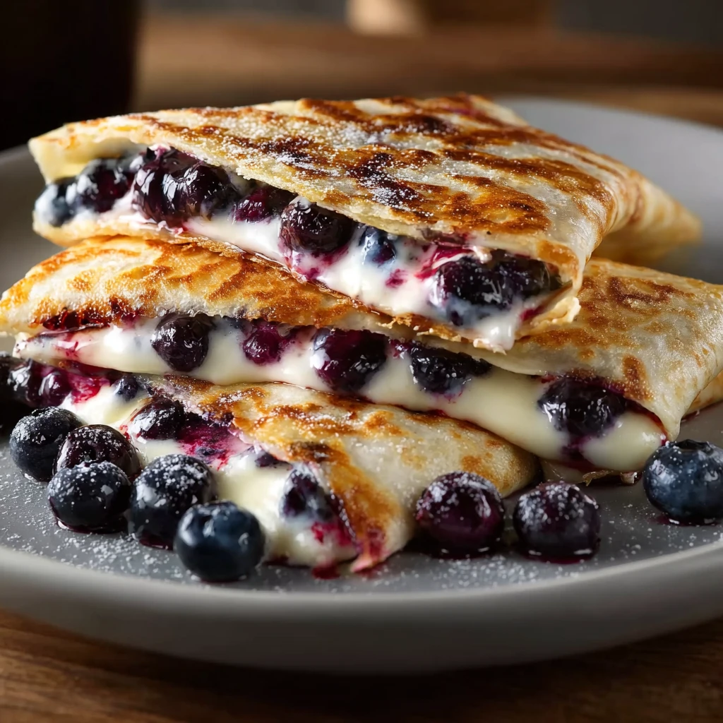 Blueberry Breakfast Quesadilla
