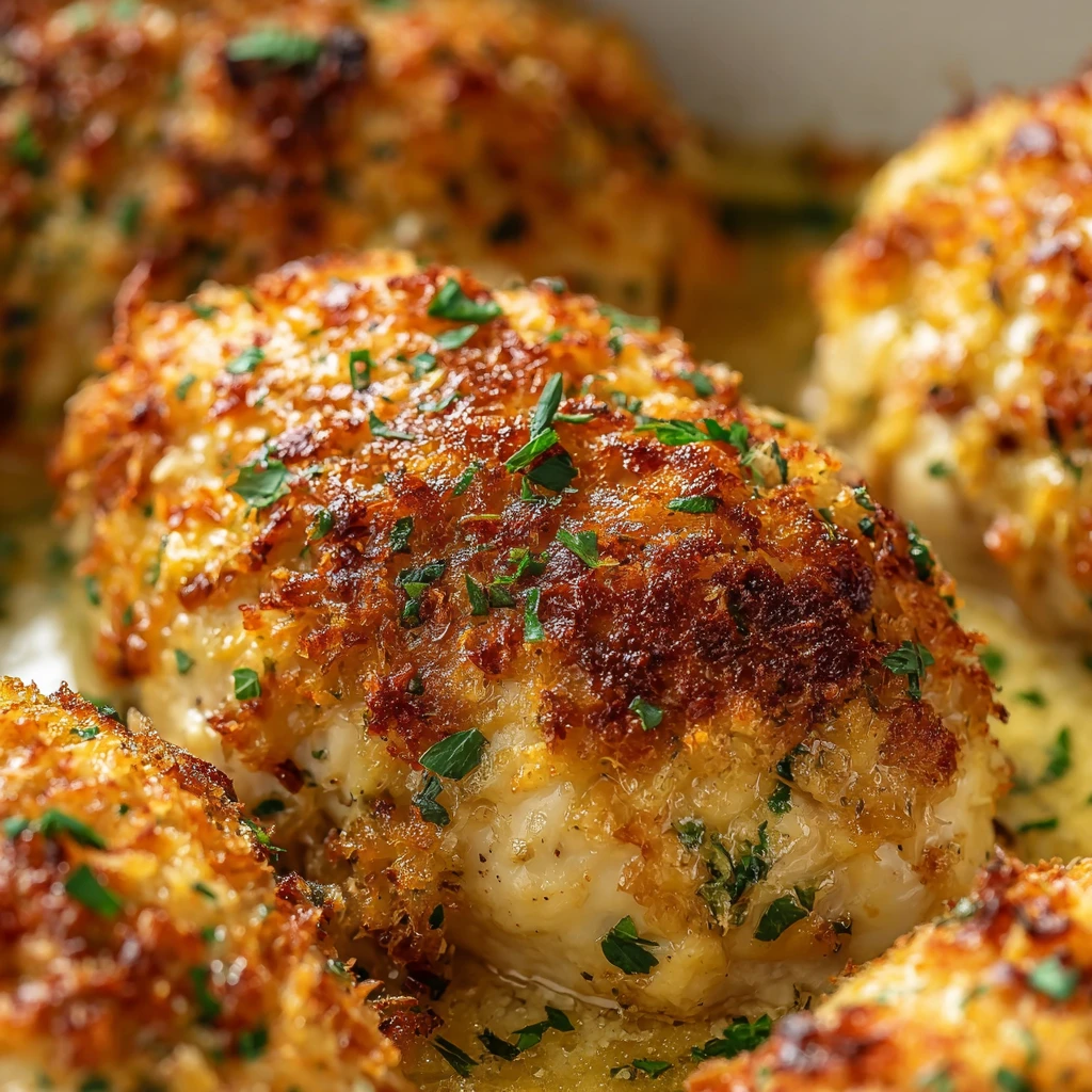 Cheesy Garlic Parmesan Chicken Bake – Juicy and Delicious Family Dinner