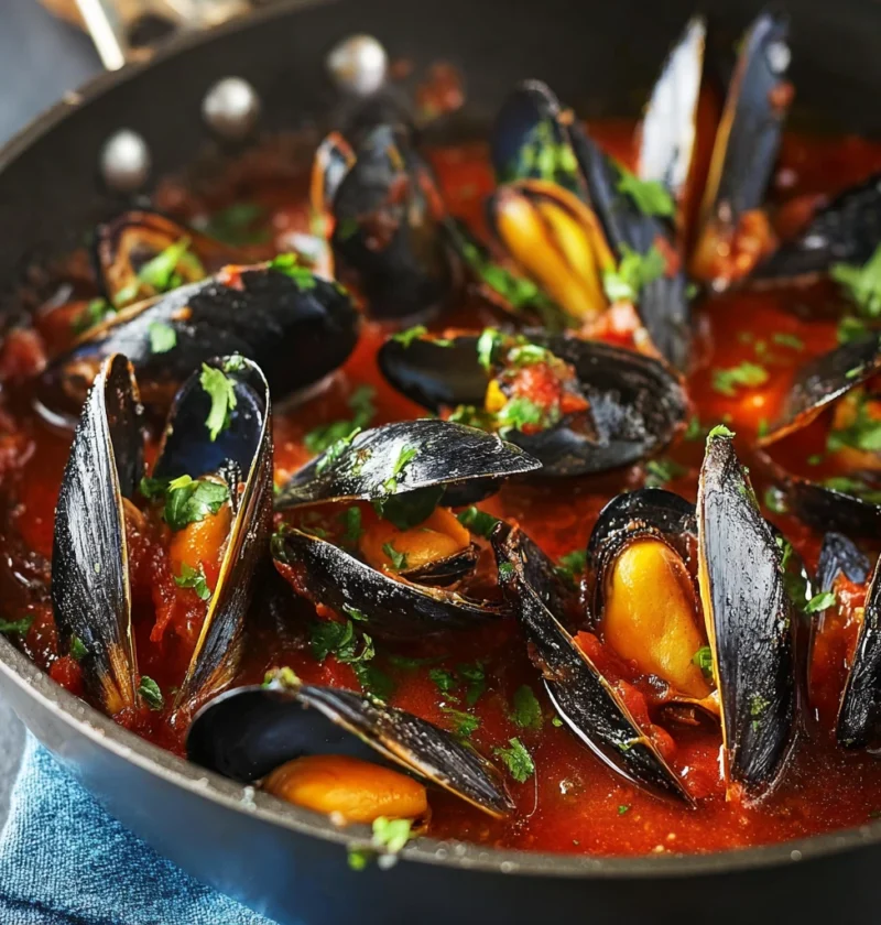 Chilli Mussels Spicy Tomato Broth Flavor Explosion