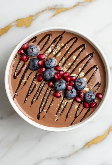 Chocolate Cottage Cheese Pudding