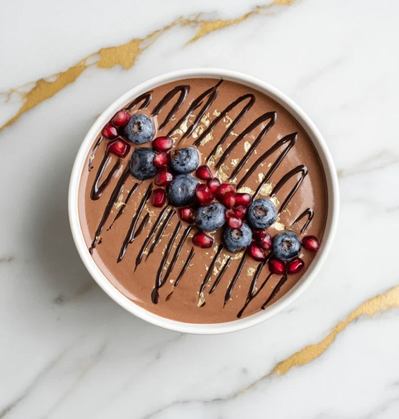 Chocolate Cottage Cheese Pudding