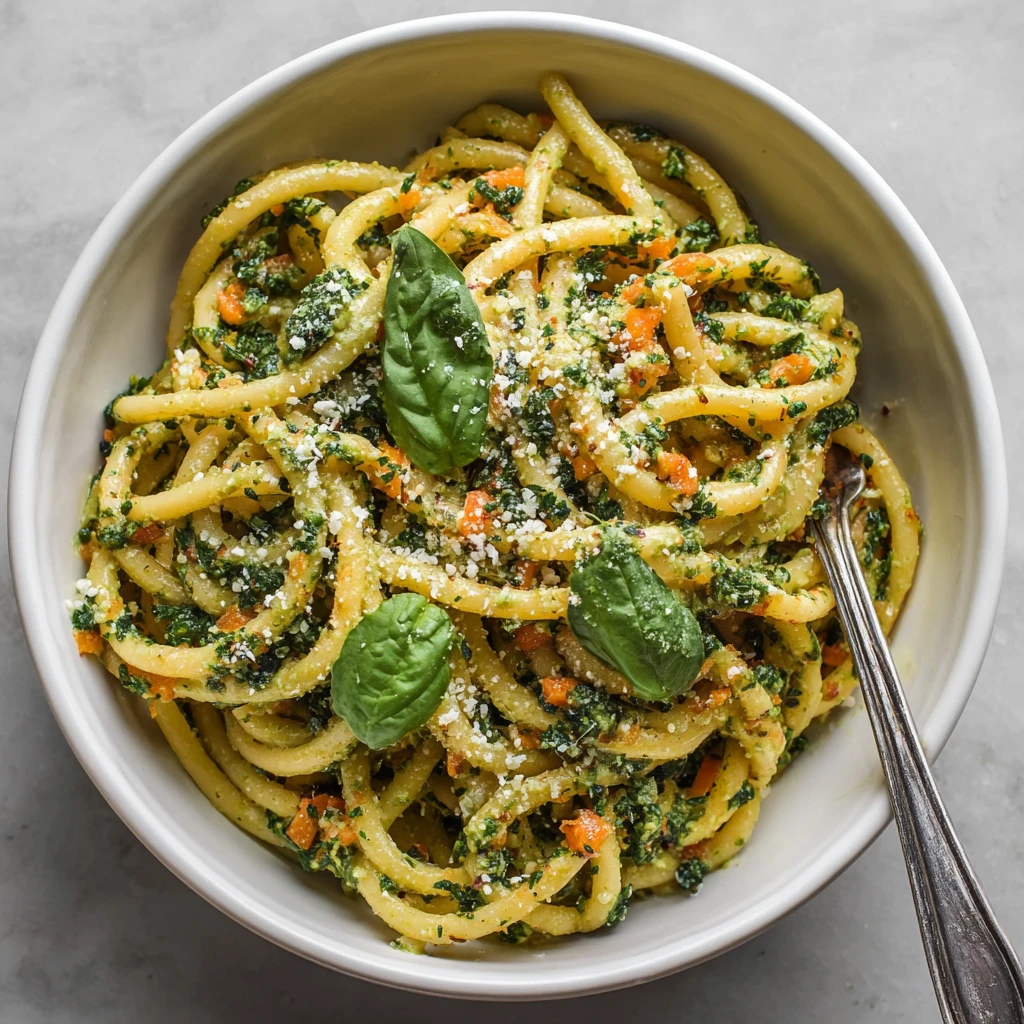 Creamy One Pot Pesto Pasta