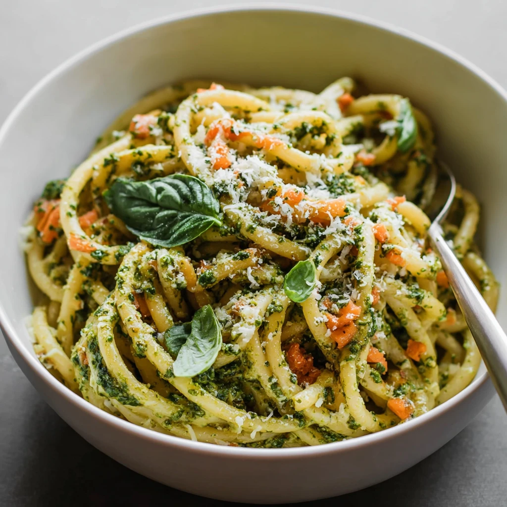 Creamy One Pot Pesto Pasta
