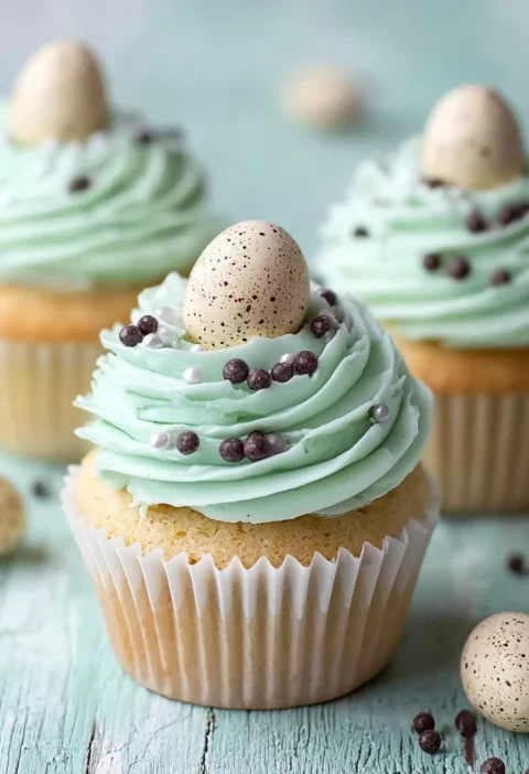 Delightful Robins Egg Cupcakes Sweet Surprise