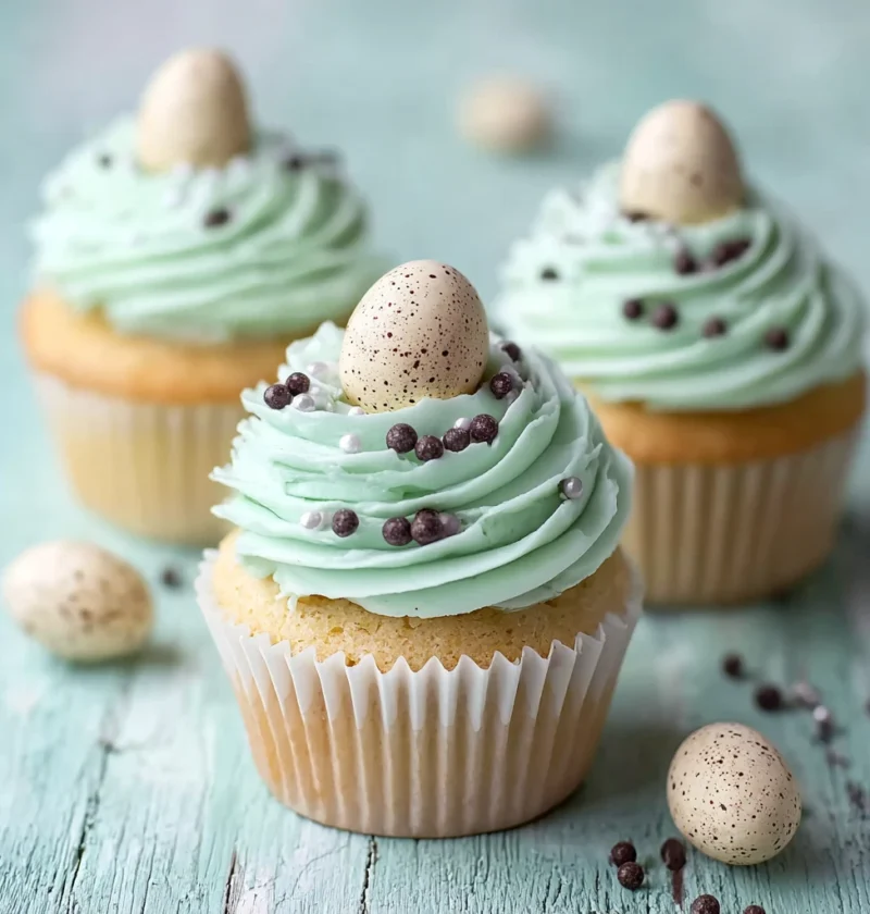 Delightful Robins Egg Cupcakes Sweet Surprise