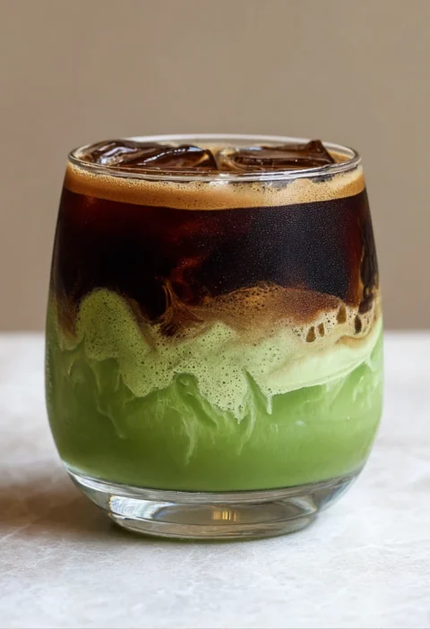 Dirty Matcha Latte