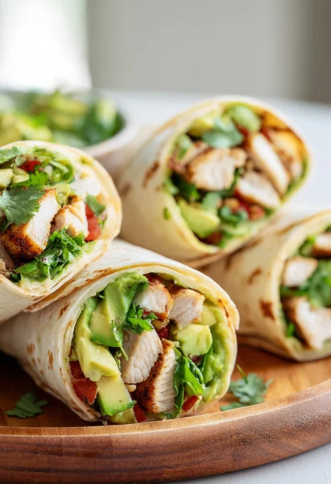 Chicken Avocado Ranch Burritos Weeknight Dinner