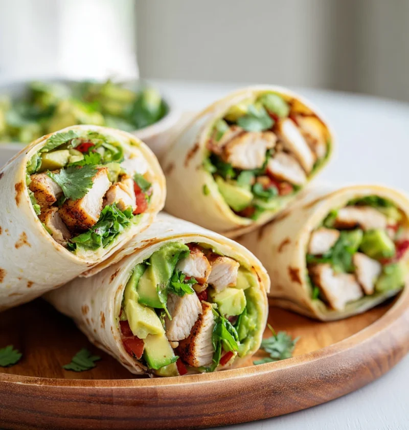 Chicken Avocado Ranch Burritos Weeknight Dinner