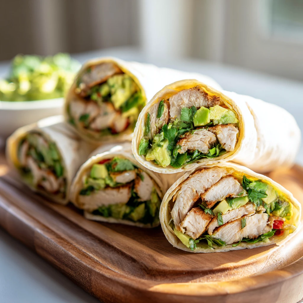 Chicken Avocado Ranch Burritos Weeknight Dinner