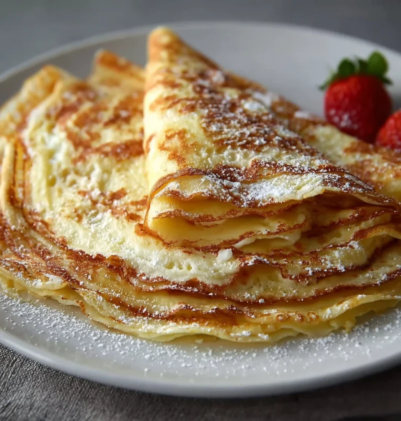 High Protein Cottage Cheese Crepes