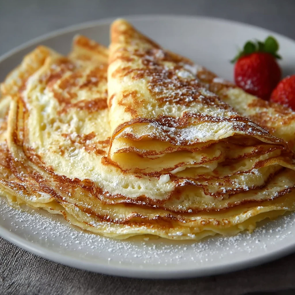 High Protein Cottage Cheese Crepes