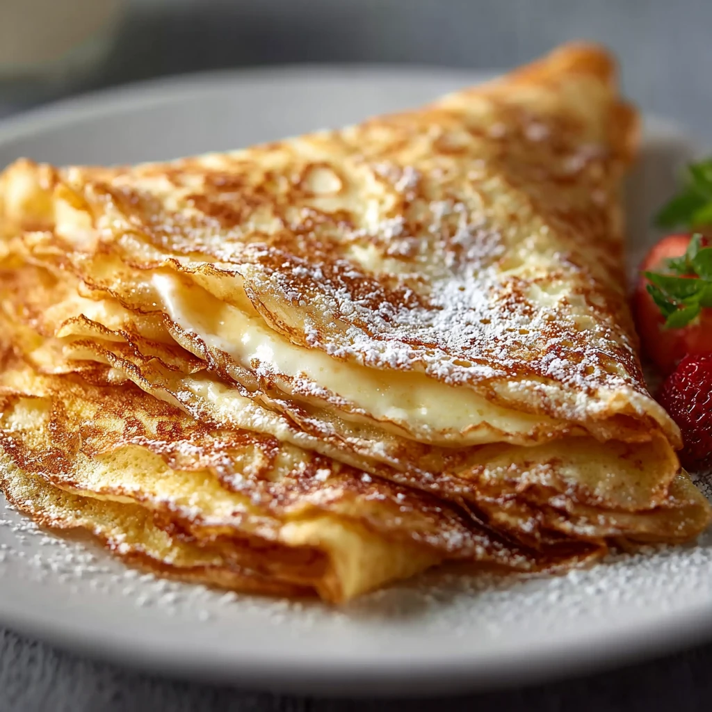 High Protein Cottage Cheese Crepes