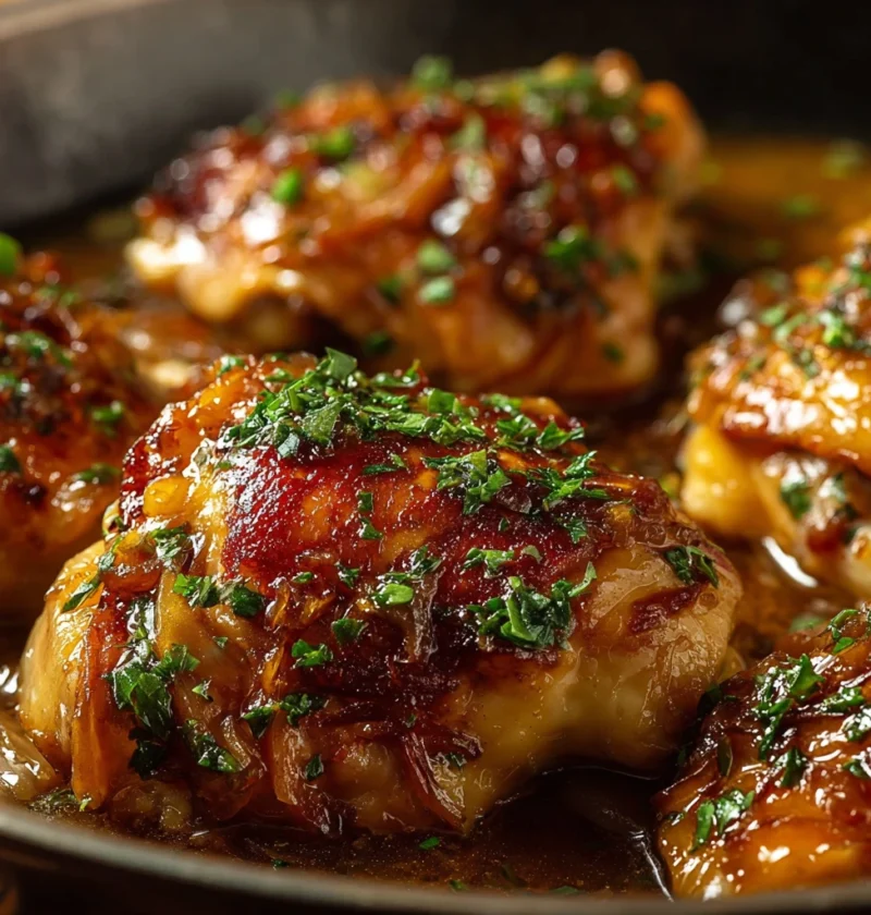 High Protein French Onion Chicken Cheesy Satisfying