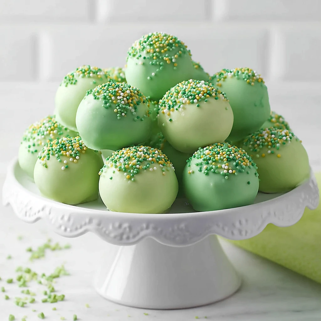 Irresistible Shamrock Cake Batter Truffles Any Celebration