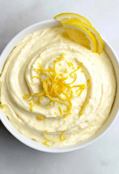 Lemon Cottage Cheese Pudding