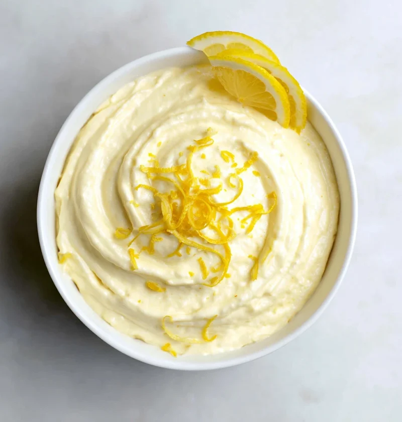 Lemon Cottage Cheese Pudding