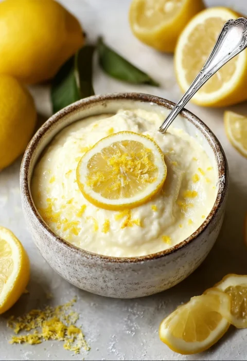 Lemon Cottage Cheese Pudding Light Creamy Delight