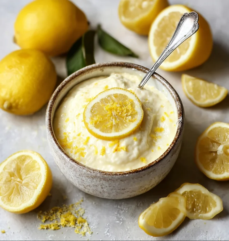 Lemon Cottage Cheese Pudding Light Creamy Delight