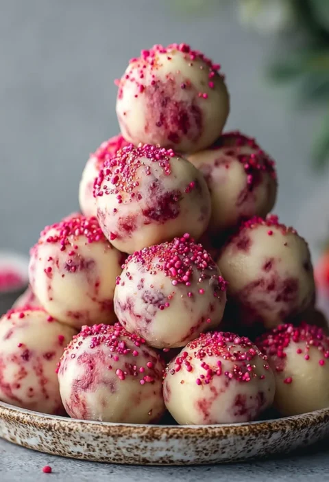 Nourishing Strawberry Cheesecake Protein Balls Sweet Cravings