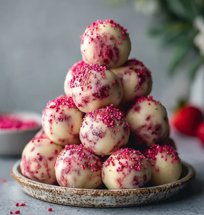 Nourishing Strawberry Cheesecake Protein Balls Sweet Cravings