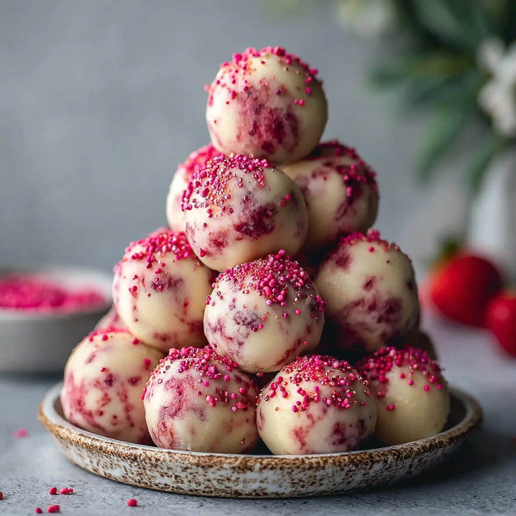 Nourishing Strawberry Cheesecake Protein Balls for Sweet Cravings