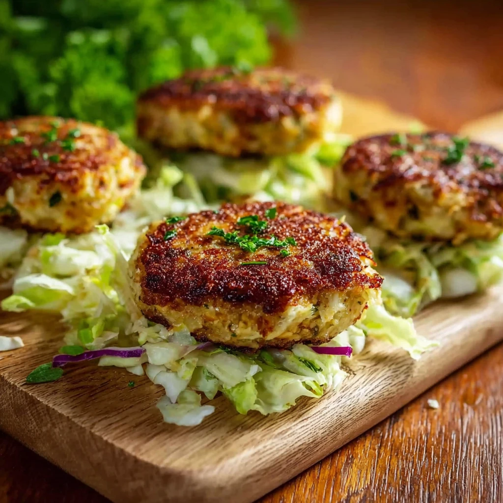 Oven Baked Cabbage Burgers