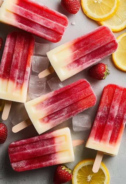 Strawberry Lemonade Popsicles Refreshing Summer Treat