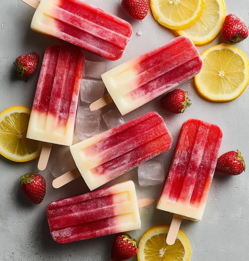 Strawberry Lemonade Popsicles Refreshing Summer Treat