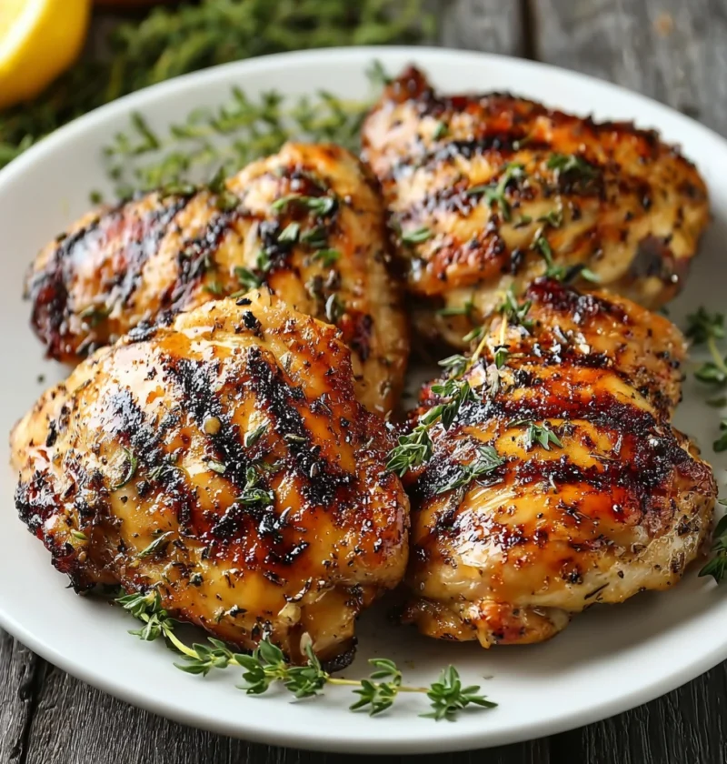 Zesty Lemonpepper Bbq Chicken Thighs Flavorful Grills