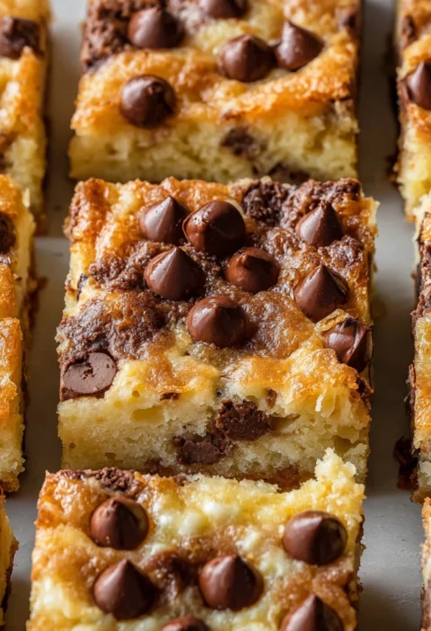 Chocolate Chip Cheesecake Bars Perfect Dessert