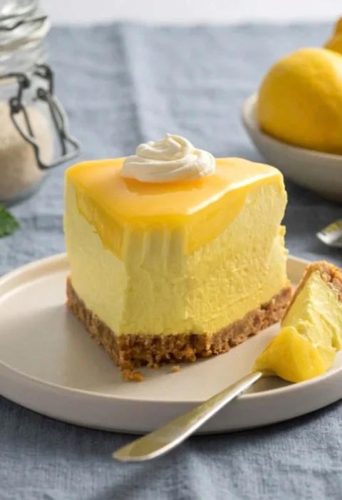 No Bake Lemon Cheesecake
