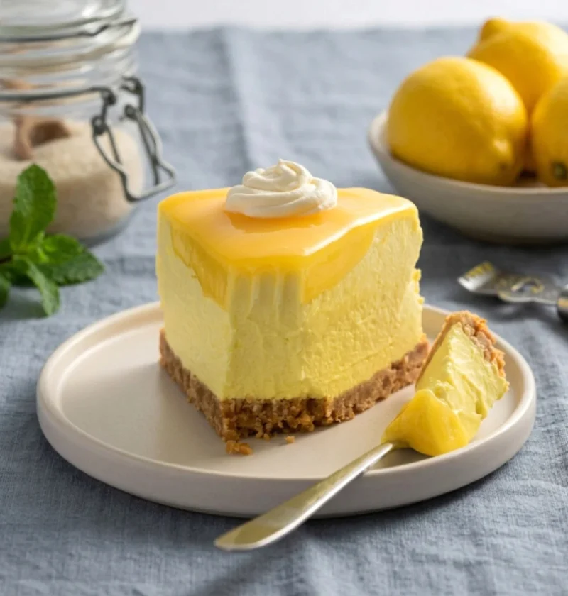 No Bake Lemon Cheesecake