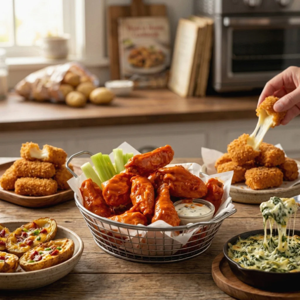 Crispy Wings and Appetizers