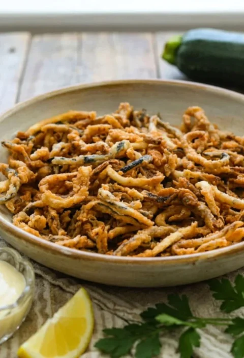Crispy Zucchini Strings