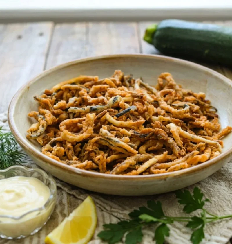 Crispy Zucchini Strings