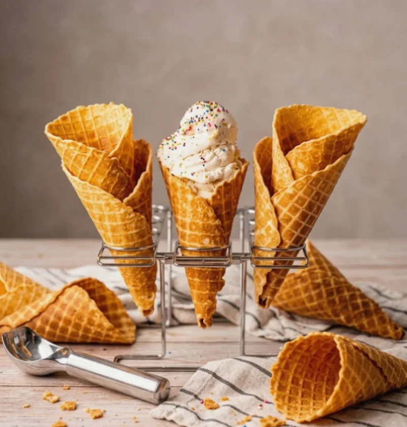 homemade waffle cones