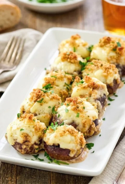LongHorn Steakhouse stuffed mushrooms